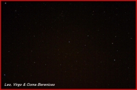 Photograph showing the constellations of Leo, Virgo and Coma Berenices. Click for a full-size photo (Copyright Martin J Powell, 2011)