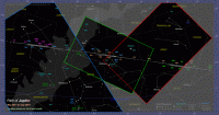 Areas of the 2011-14 star chart which are covered by the photographs (click for full-size image, 65 KB)
