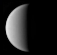 Venus near half-phase imaged by Clyde Foster in October 2023 (Image: Clyde Foster/ALPO-Japan)