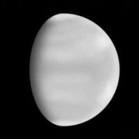 A gibbous Venus sketched by David Gray in June 2014. Click for full-size image, 4 KB (Photo: David Gray/ALPO-Japan)