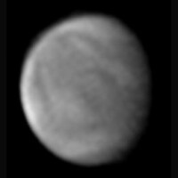 Cloud details are revealed in a UV image of Venus by Clyde Foster in February 2024 (Photo: Clyde Foster/ALPO-Japan)