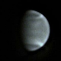 Gibbous Venus imaged in ultraviolet light by Kiyoto Mashima in December 2023 (Image: Kiyoto Mashima/ALPO-Japan)