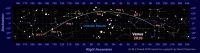 Star map showing the path of Venus through the zodiac during the 2010 evening apparition. Click for full-size image, 55 KB (Copyright Martin J Powell, 2010)